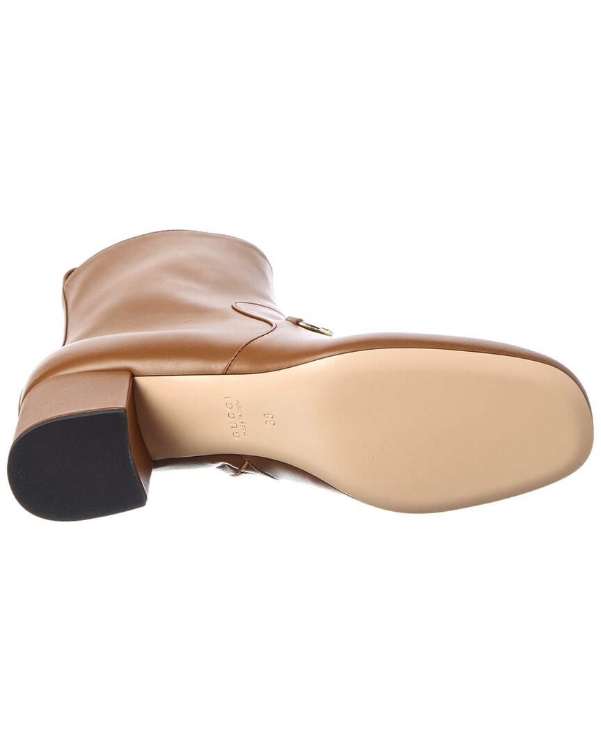 Gucci Gucci Horsebit Leather Bootieie