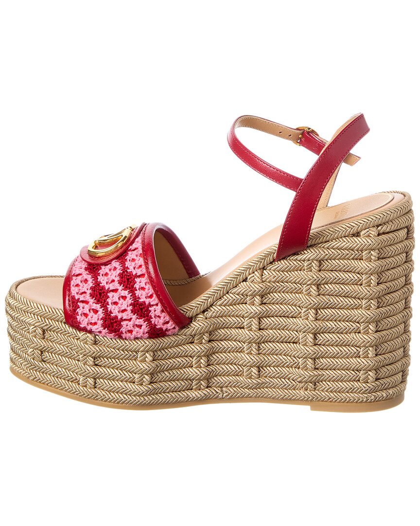 Valentino Vlogo Signature Leather Sandal
