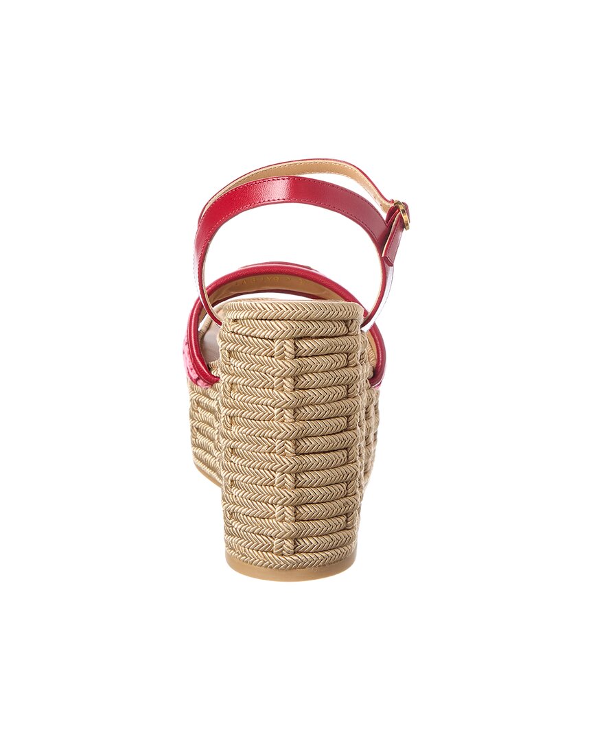 Valentino Vlogo Signature Leather Sandal