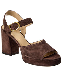 Valentino Valentino Vlogo Signature 100 Suede Sandal