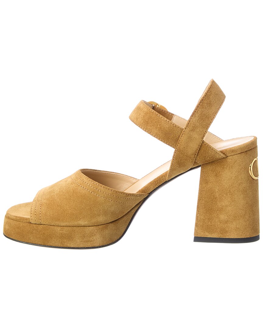 Valentino Valentino Vlogo Signature 100 Suede Sandal