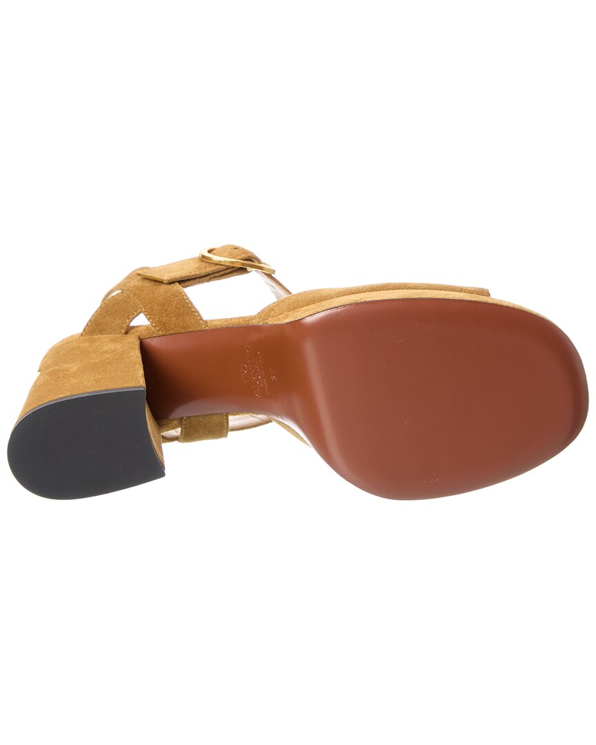 Valentino Valentino Vlogo Signature 100 Suede Sandal