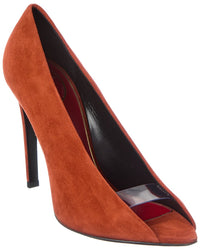 Valentino Valentino Open Toe 105 Suede Pump
