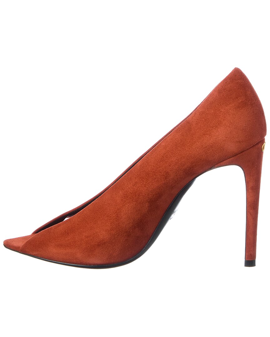 Valentino Valentino Open Toe 105 Suede Pump