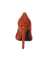 Valentino Valentino Open Toe 105 Suede Pump