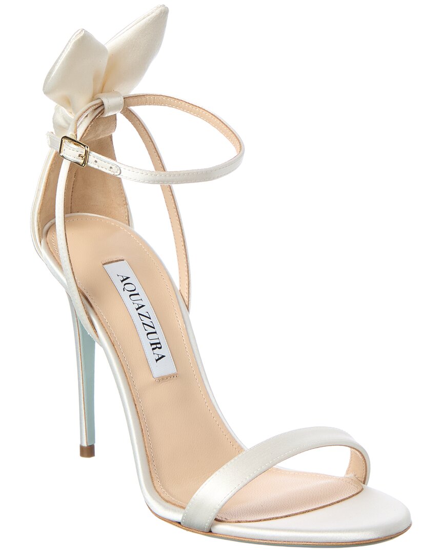 Aquazzura Bow Tie Satin Sandal
