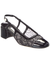 Jimmy Choo Jimmy Elisa 45 Leather Slingback Pump