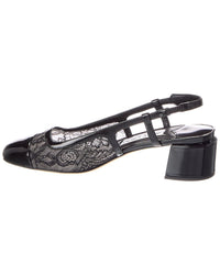 Jimmy Choo Jimmy Elisa 45 Leather Slingback Pump