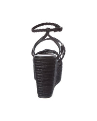 Jimmy Choo Nyra 100 Raffia & Suede Sandal