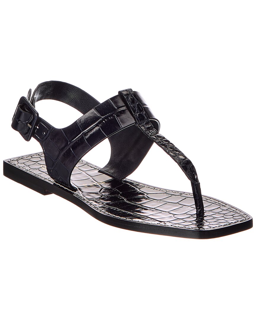 Christian Louboutin Christian Louboutin Croc-Embossed Leather Sandal