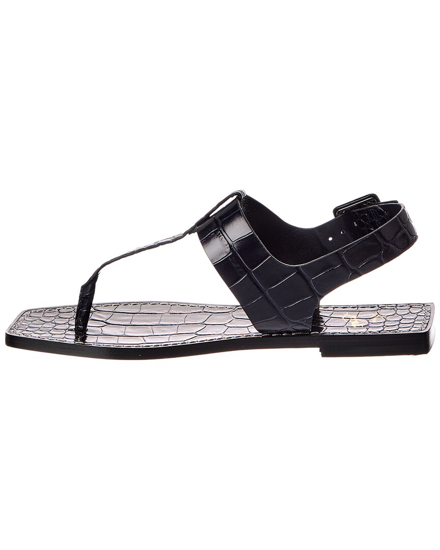 Christian Louboutin Christian Louboutin Croc-Embossed Leather Sandal