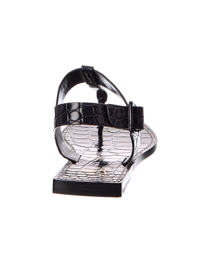 Christian Louboutin Christian Louboutin Croc-Embossed Leather Sandal