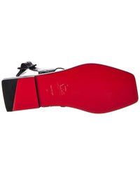 Christian Louboutin Christian Louboutin Croc-Embossed Leather Sandal