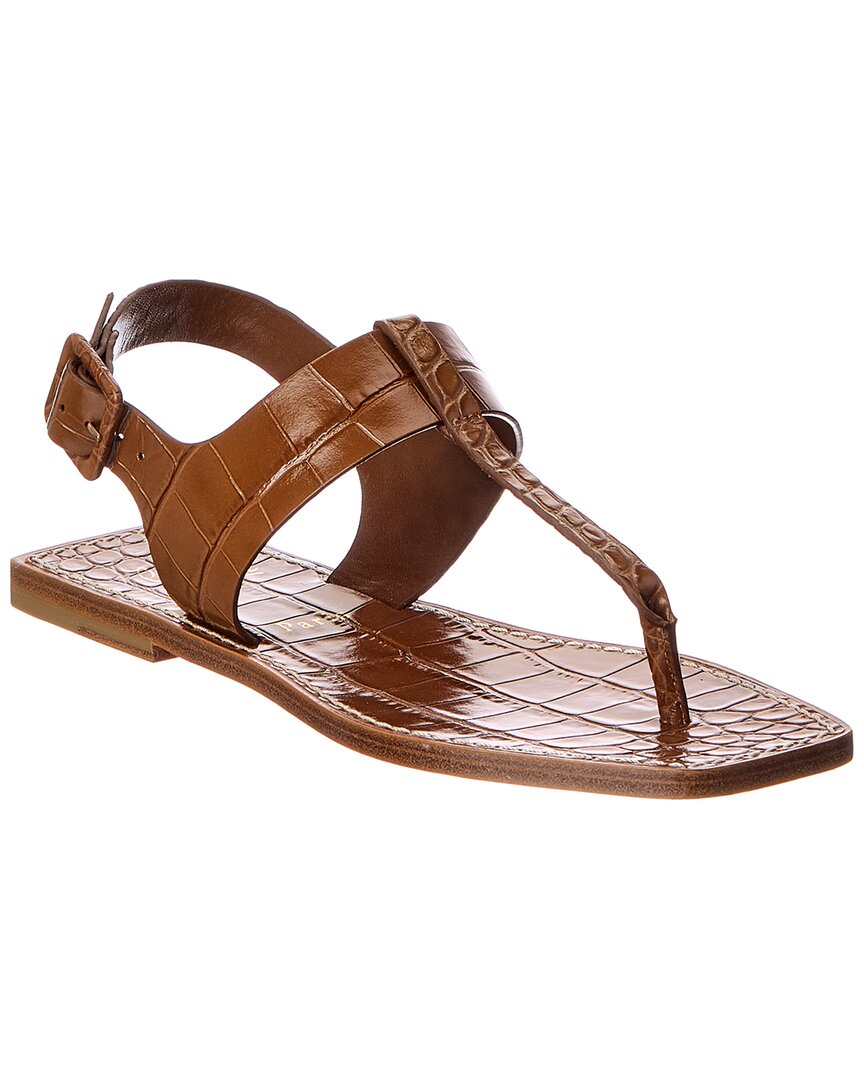 Christian Louboutin Christian Louboutin Croc-Embossed Leather Sandal