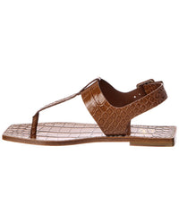 Christian Louboutin Christian Louboutin Croc-Embossed Leather Sandal