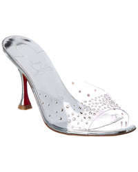 Christian Louboutin Christian Louboutin Degramule Strass 85 Leather & Pvc Sandal