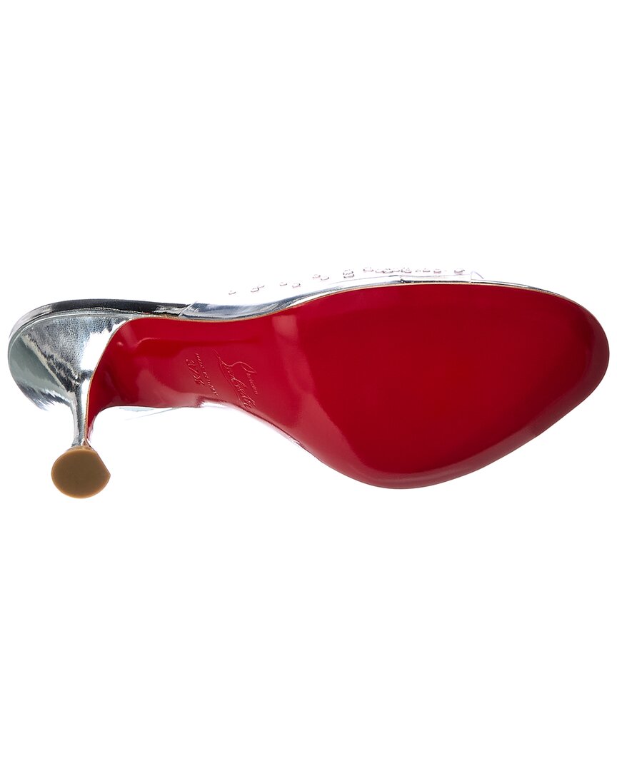 Christian Louboutin Christian Louboutin Degramule Strass 85 Leather & Pvc Sandal