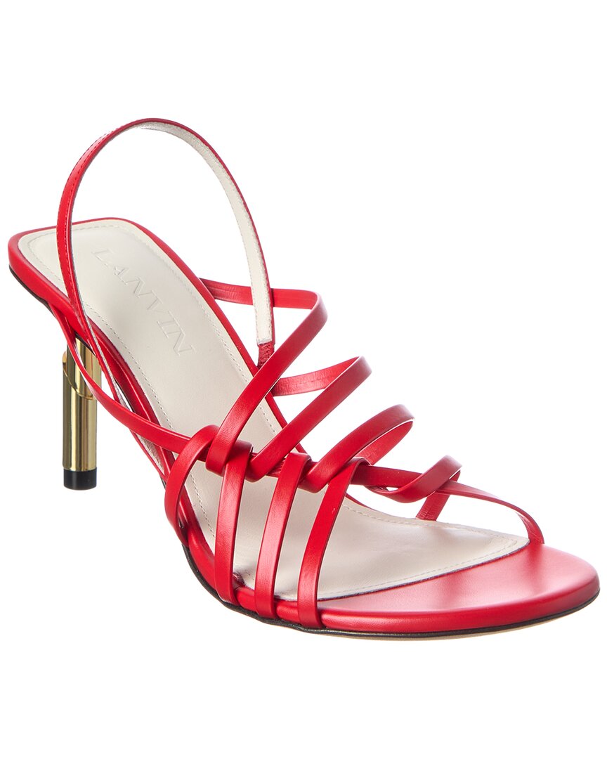 Lanvin Sequence Leather Sandal