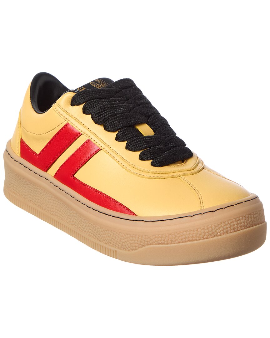 Lanvin Semelle Haute Leather Sneaker
