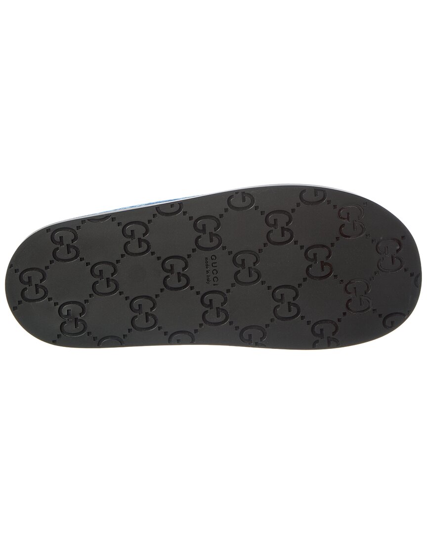 Gucci Horsebit Denim & Leather Mule