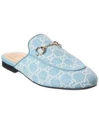 Gucci Gucci Giglio Princetown Canvas & Leather Mule