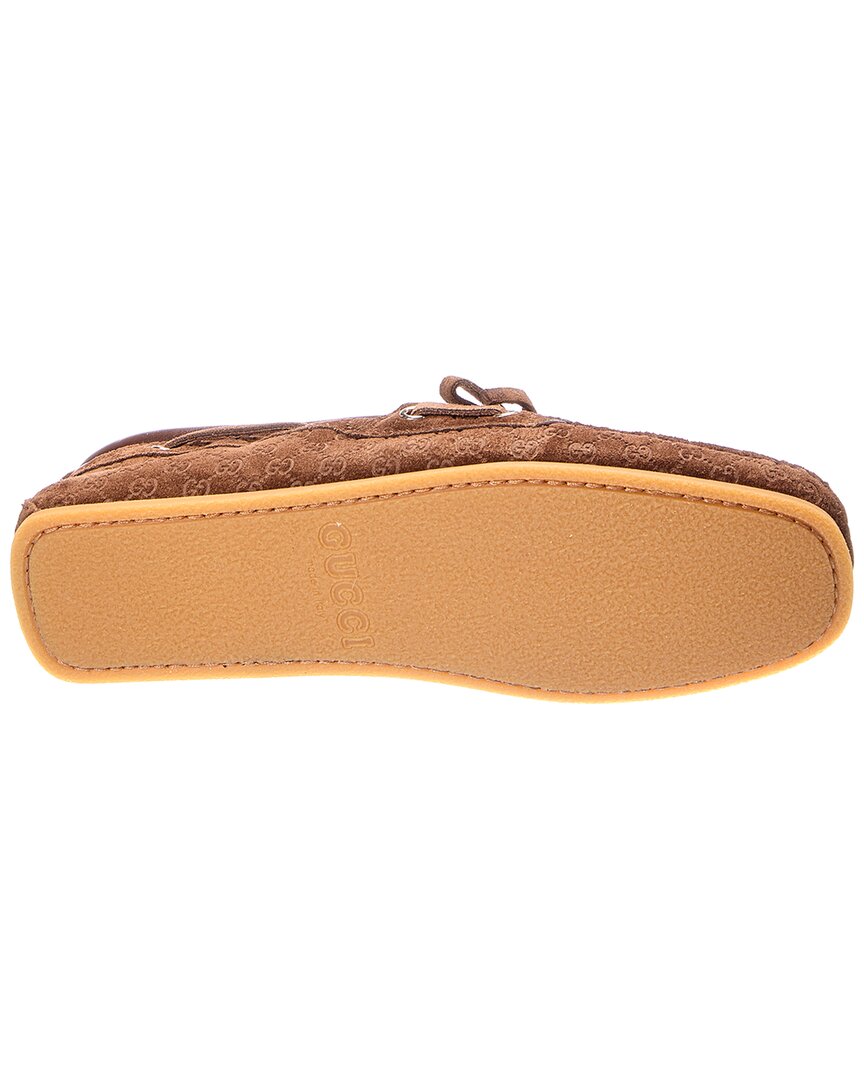 Gucci Gg Logo Suede Loafer