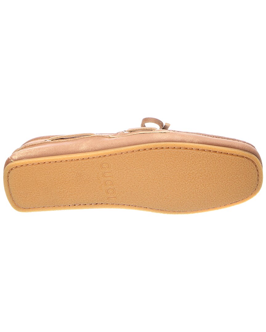 Gucci Gg Logo Leather Loafer