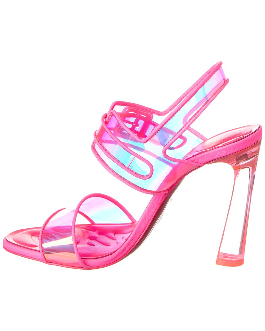 Christian Louboutin Christian Louboutin Loubi Duniss 100 Vinyl & Leather Sandal