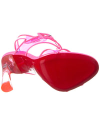 Christian Louboutin Christian Louboutin Loubi Duniss 100 Vinyl & Leather Sandal