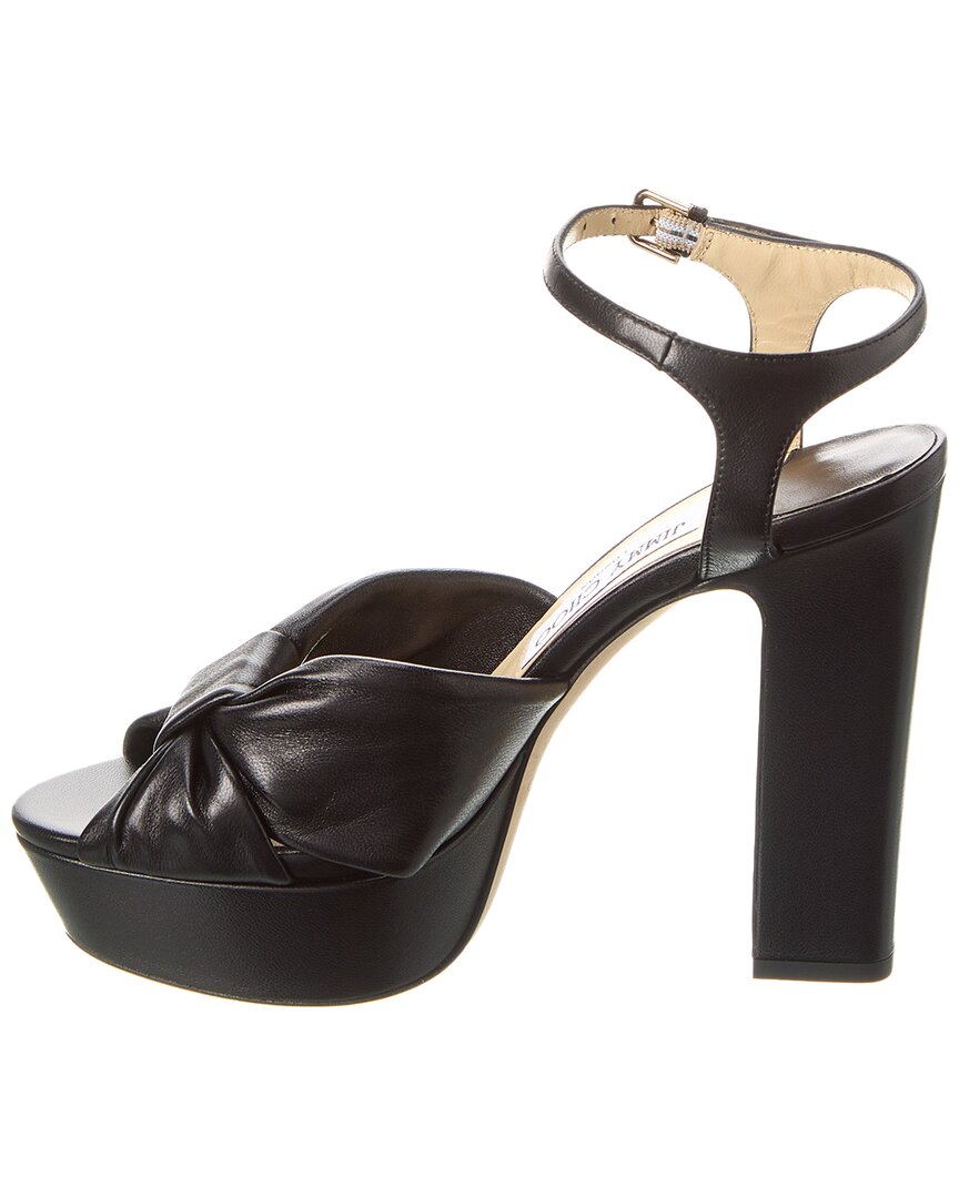Jimmy Choo Jimmy Choo Heloise 120 Leather Platform Sandal