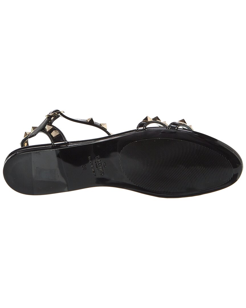 Valentino Rockstud Caged Rubber Sandal