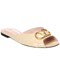 Valentino Vlogo Leather Sandal