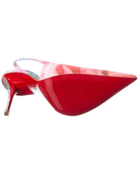 Christian Louboutin Miss Z Canvas Slingback Pump