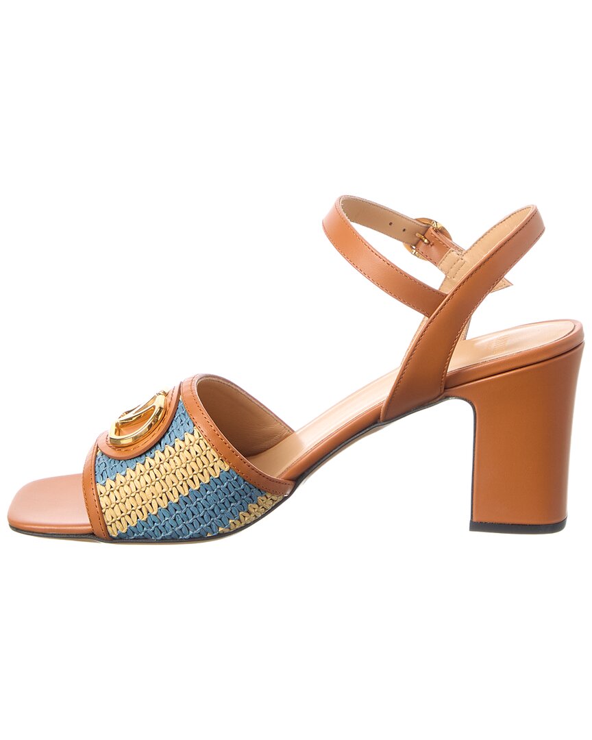 Valentino Vlogo Signature Leather Sandal