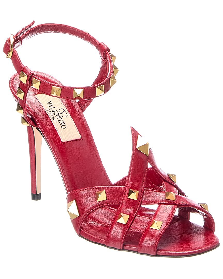 Valentino Vlogo Signature Leather Sandal