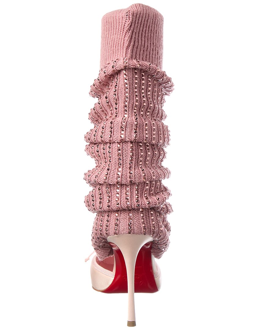 Christian Louboutin Cassia Annmac Satin & Mesh Boot