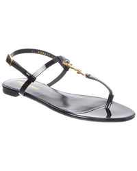 Saint Laurent Cassandra Leather Sandal