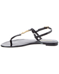 Saint Laurent Cassandra Leather Sandal