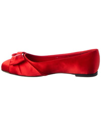 Ferragamo Ferragamo Varina Satin Ballerina Flat