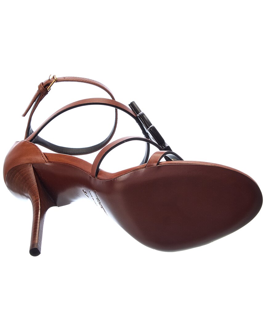 Saint Laurent Cassandra 100 Leather Sandal