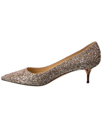 Jimmy Choo Aza Glittery Leather Pump