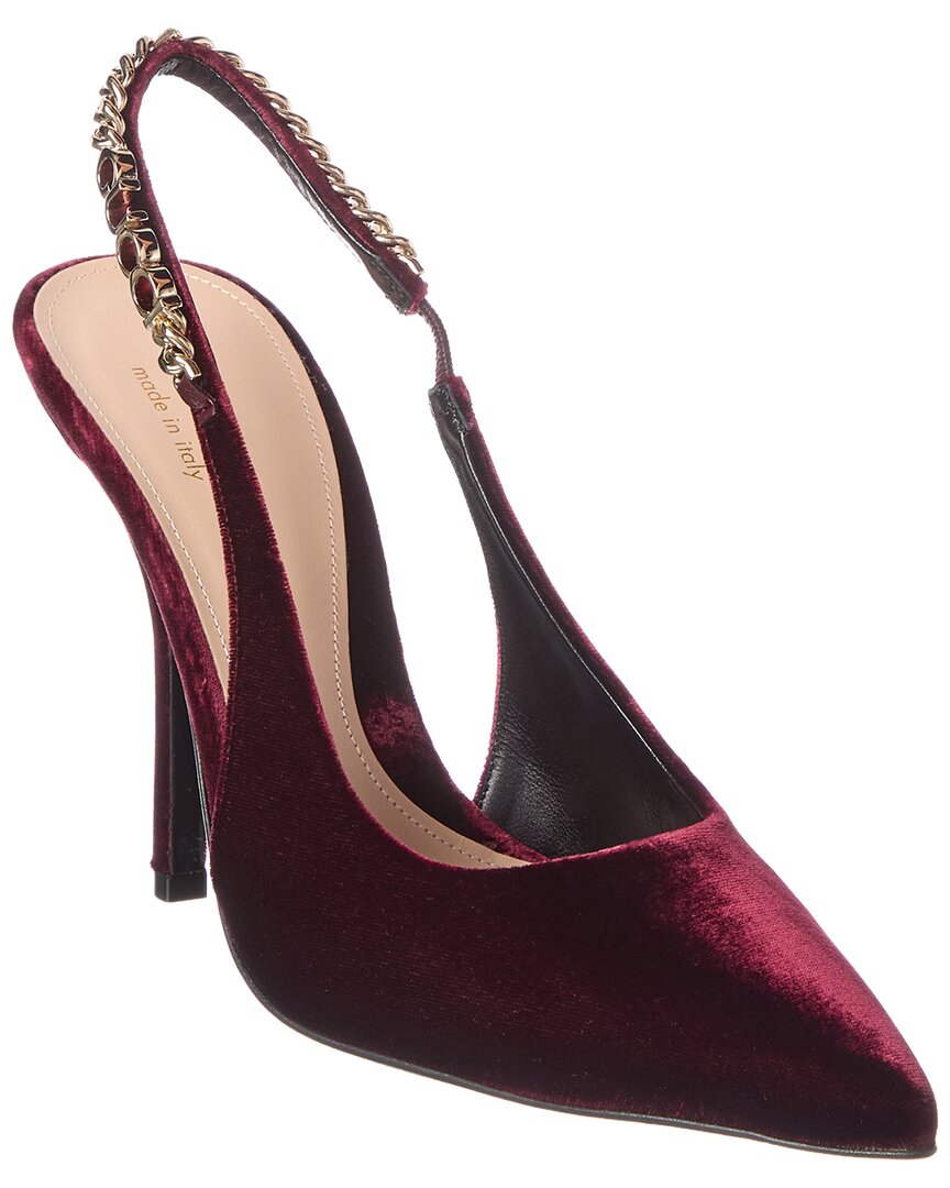 Gucci Gucci Signoria 100 Velvet Slingback Pump