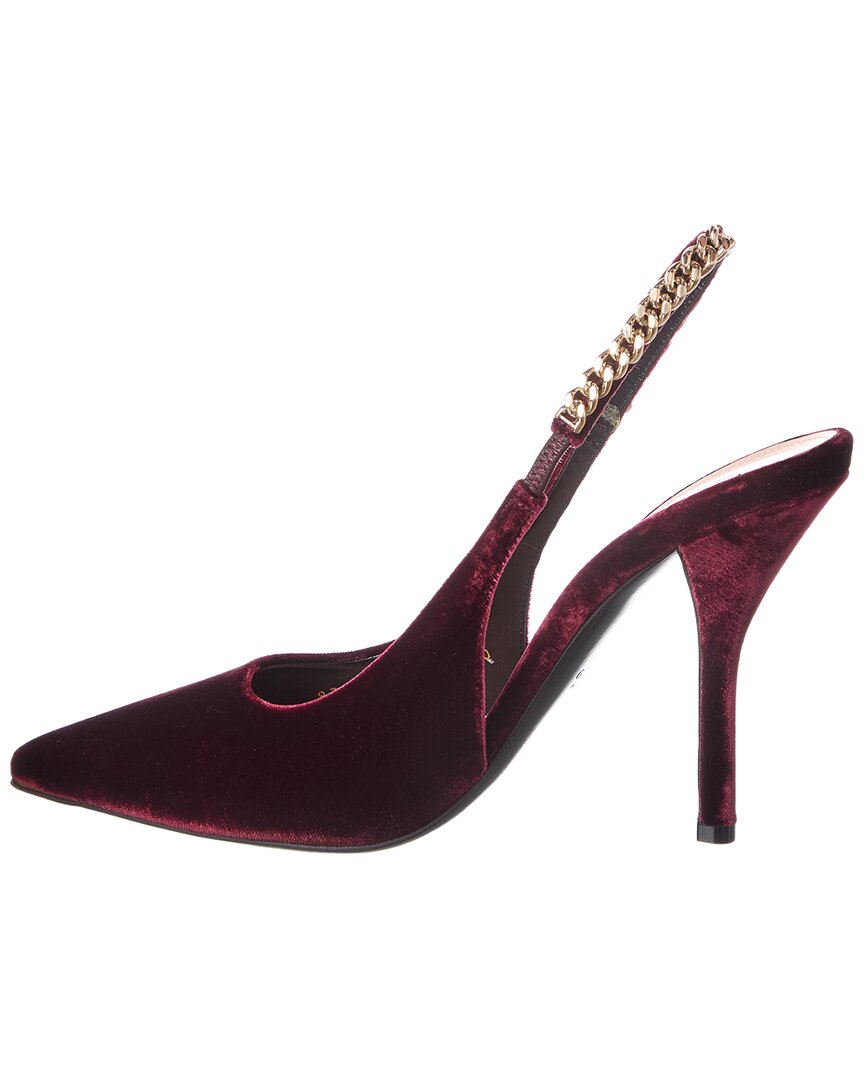 Gucci Gucci Signoria 100 Velvet Slingback Pump