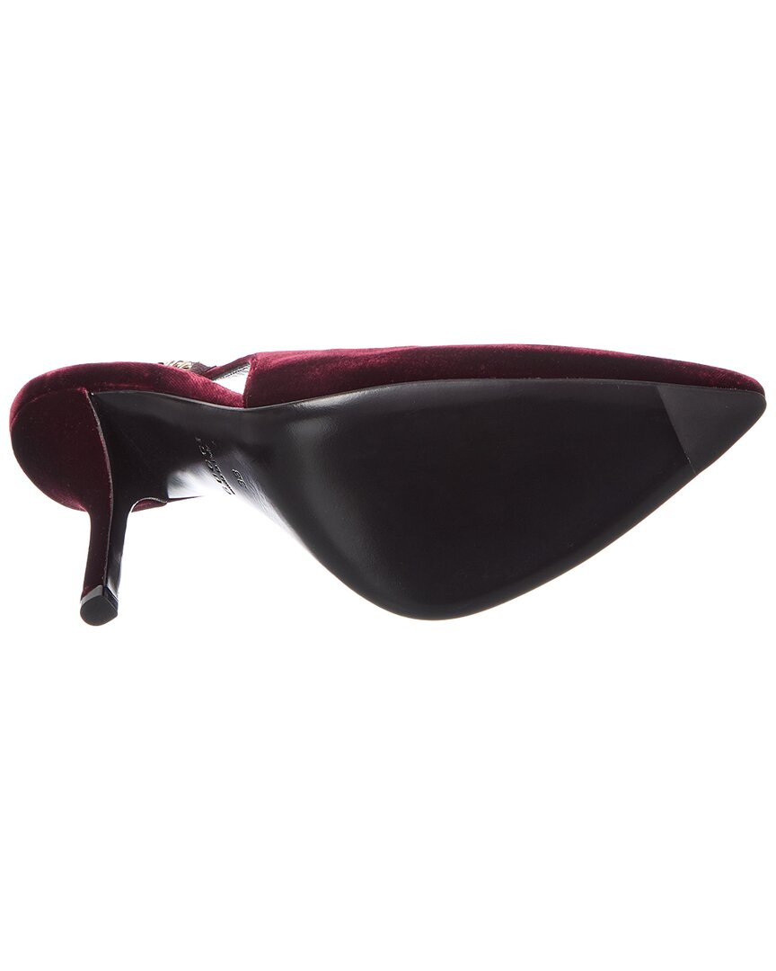 Gucci Gucci Signoria 100 Velvet Slingback Pump