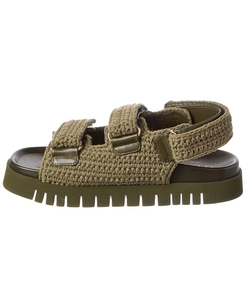 Gucci Gucci Double G Crochet Cotton Sandal
