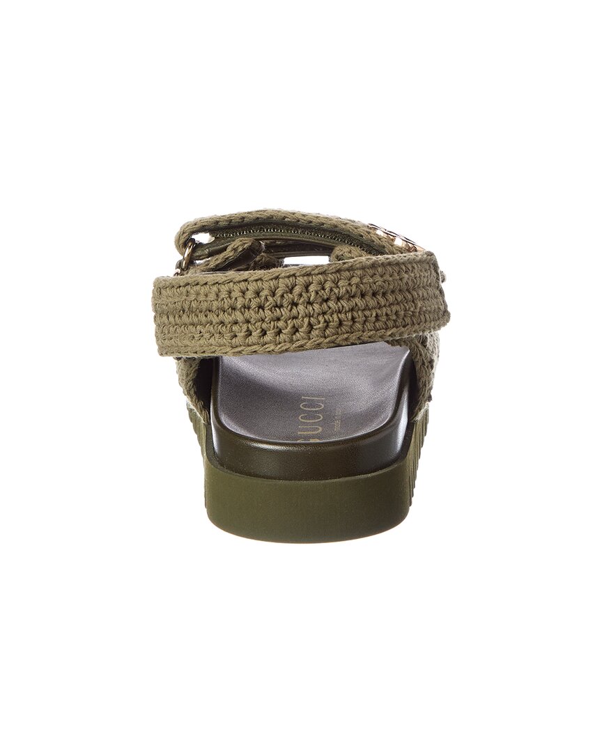Gucci Double G Crochet Cotton Sandal – Bluefly