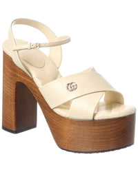 Gucci Gucci Gg Leather Sandal