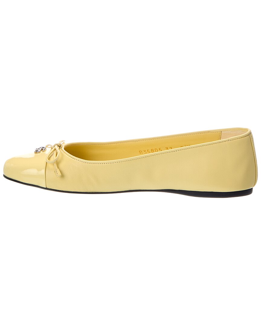 Gucci Gucci Double G Patent Ballerina Flat