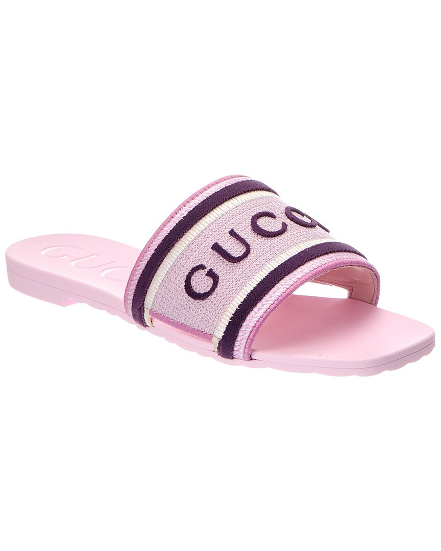 Gucci Gucci Logo Canvas Sandal