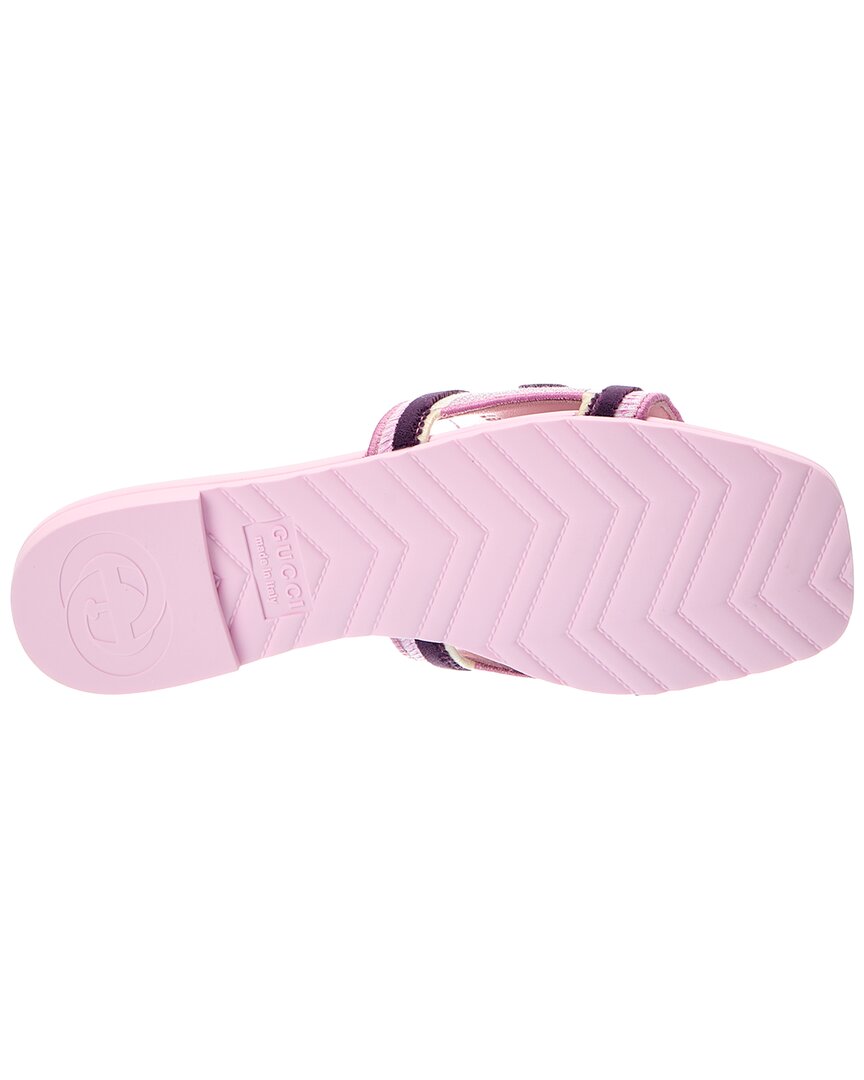 Gucci Gucci Logo Canvas Sandal